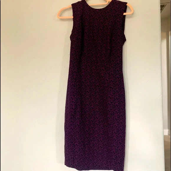 green emerald velvet dress Calvin Klein Deep Purple Bell 3/4 Sleeve Sheath Dress